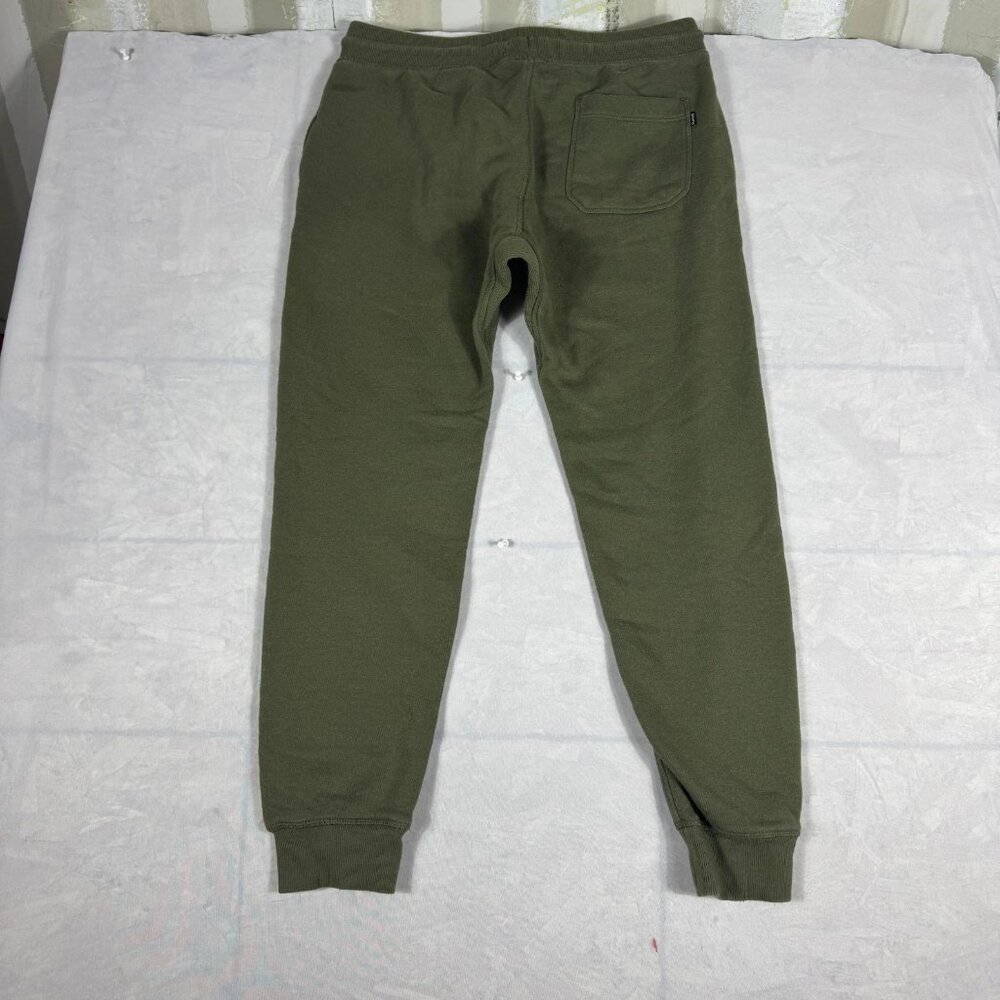 Hurley Jogger Pants Mens Olive Green Fleece Tapered Leg Elastic Waist Size M - Picture 2 of 16